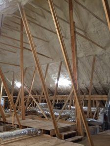 spray foam attic