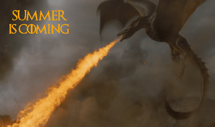 summer is coming - dragon blowing Alabama summer fire